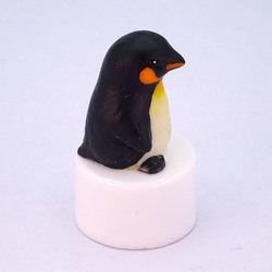 LEDキャンドルライト付き人形シリーズ「ペンギンワールド」コウテイペンギン 4枚目の画像
