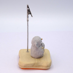 粘土人形「地蔵菩薩１体」メモスタンド　その１ 9枚目の画像