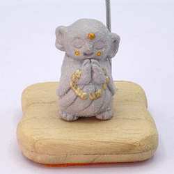 粘土人形「地蔵菩薩１体」メモスタンド　その７ 3枚目の画像