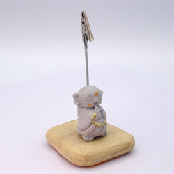 粘土人形「地蔵菩薩１体」メモスタンド　その７ 10枚目の画像