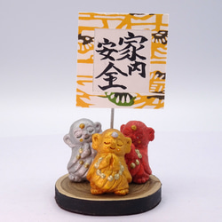 粘土人形「地蔵菩薩３体」メモスタンド　その3 1枚目の画像