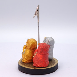 粘土人形「地蔵菩薩３体」メモスタンド　その3 6枚目の画像