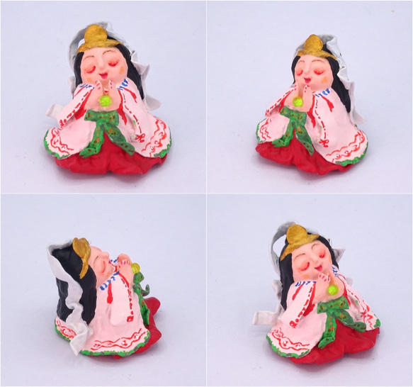 粘土人形「災を除き福を招く」平安な世界を祈る　女神4体　その３ 6枚目の画像