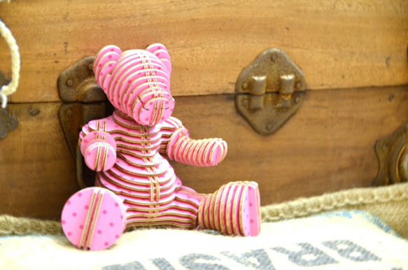 天天熊 DIY禮盒 粉紅波點 第1張的照片