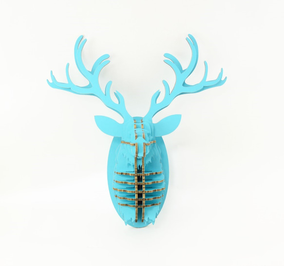 Adonis公鹿掛飾  DIY禮盒 未組裝 水藍色 第2張的照片