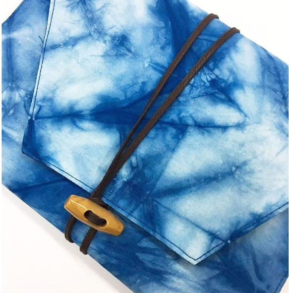 藍染-星空下綁帶書衣 可客製化尺寸 第2張的照片
