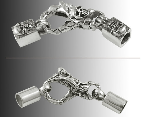 シルバー 925チェーンブレスレット フック式留め具 シルバー925 チェーンブレスレット フック 岩石 岩 石 モチーフ
