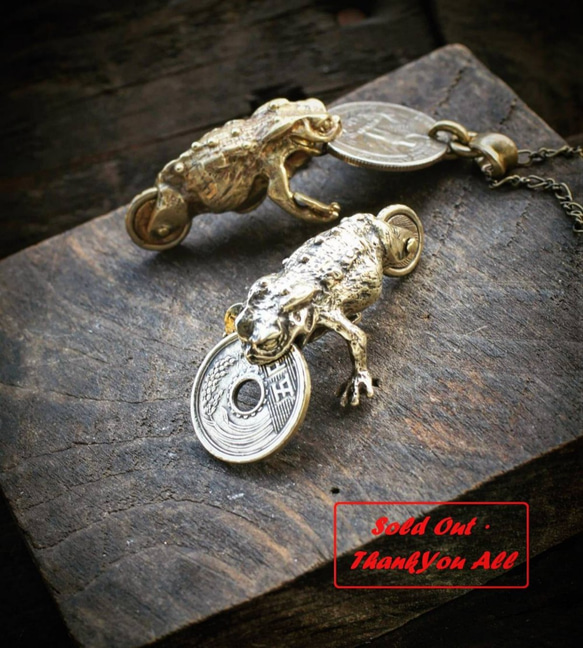 招財蟾蜍變體 墜飾 money toad pendant ( last one - while stocks last 第1張的照片