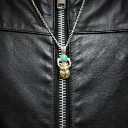 太陽神聖甲蟲 墜鍊 - Khepri's Scarab necklace 第4張的照片