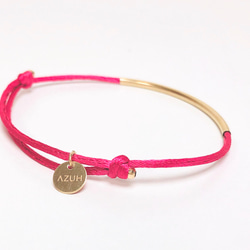 KNOT Bracelet / Fuchsia Pink 2枚目の画像