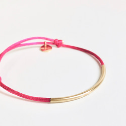 KNOT Bracelet / Fuchsia Pink 4枚目の画像