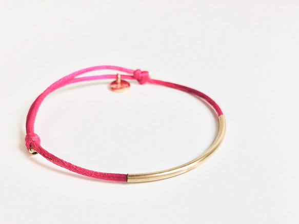 KNOT Bracelet / Fuchsia Pink 4枚目の画像