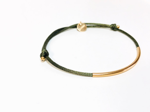 KNOT Bracelet / Olive Green ［国内送料無料］ 1枚目の画像