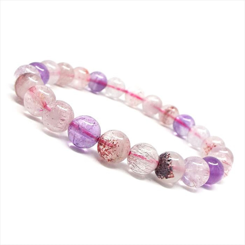 天然石 スーパーセブン ブレスレット 約8mm ブレスレット sakuraさん  