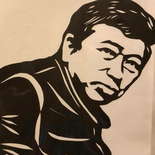似顔絵切り絵男性 切り絵 kozo 通販 5234699｜Creema(クリーマ
