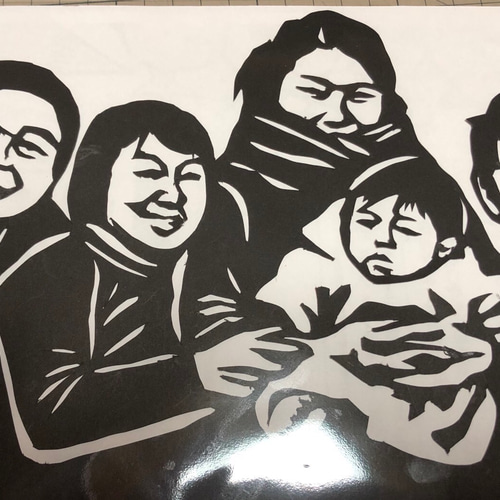 似顔絵切り絵男性 切り絵 kozo 通販 5234699｜Creema(クリーマ)