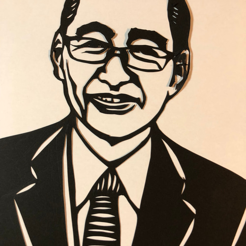 父の日ギフト用似顔絵切り絵 切り絵 kozo 通販 5683146｜Creema
