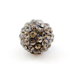 ラインストーンパヴェボールネックレス pve-neckblackdiamond120 ブラックダイヤモンド 4枚目の画像