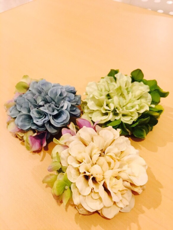 ArtificialflowerFLOWER アンティーククリームコサージュ&髪飾り 5枚目の画像