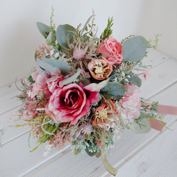 ウェディングブーケ（ブートニア付き）B-37 ブーケ himejyon 通販