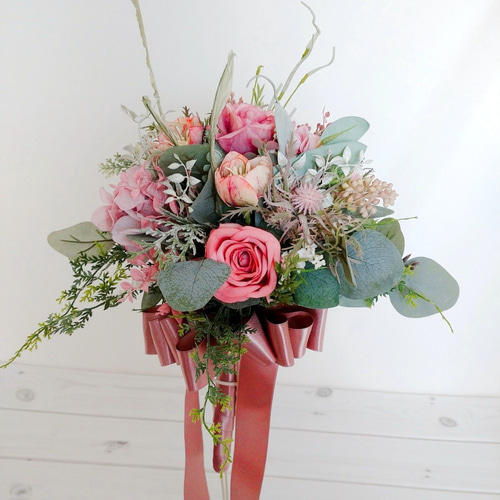 ウェディングブーケ（ブートニア付き）B-37 ブーケ himejyon 通販