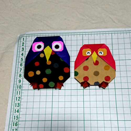 フクロウ・不苦労・敬老の日・折り紙・壁面飾り【☆送料無料