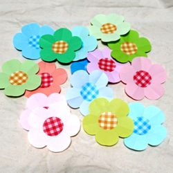 お花・一年中使える②・カラフル・壁面・折り紙・切り紙・30枚セット