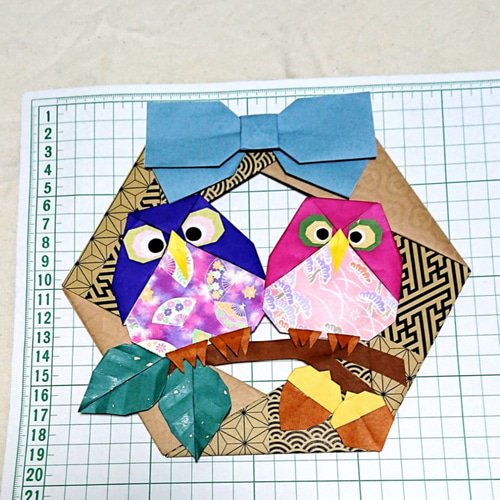 フクロウ・敬老の日・折り紙・リース【☆送料無料☆】 その他