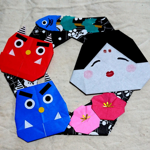 節分・リース・折り紙 ・壁面飾り【☆送料無料☆】 その他インテリア