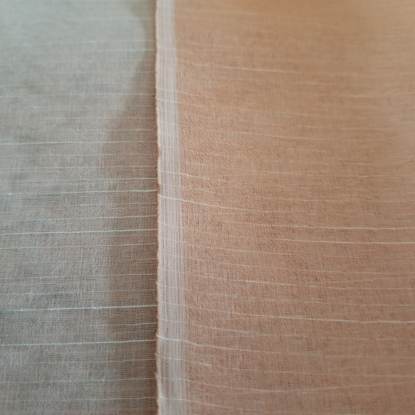 【送料込み】韓国 ポジャギ 生地 ３色セット(ピンク･オレンジ･オフホワイト) 6枚目の画像