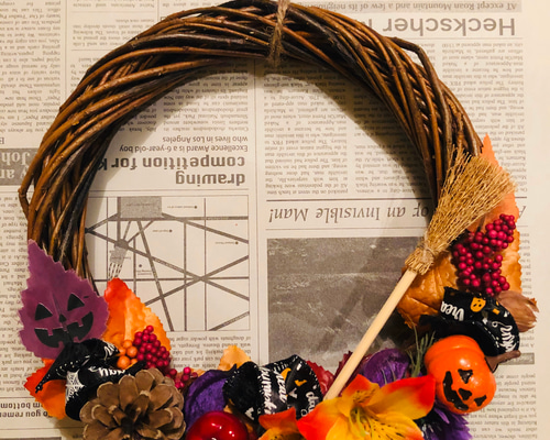 ハロウィンリース リース s0509s 通販 8020197｜Creema(クリーマ)