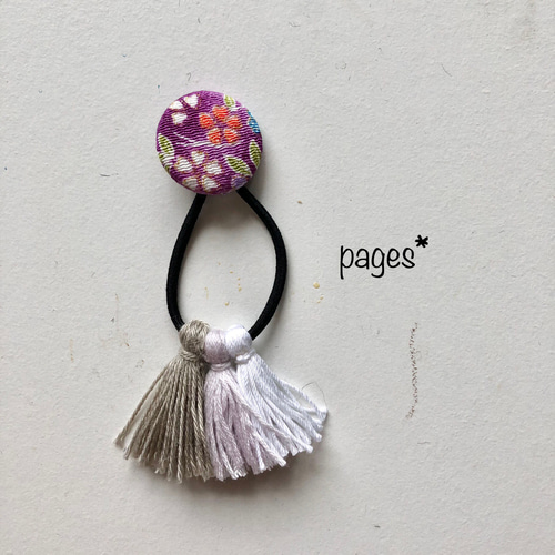 お茶菓子おめかしタッセルヘアゴム ヘアゴム pages* 通販｜Creema 