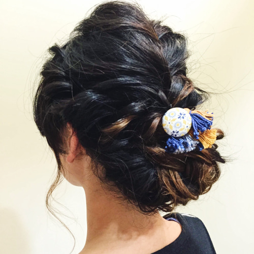 リバティおめかしタッセルヘアゴム ヘアゴム pages* 通販｜Creema 
