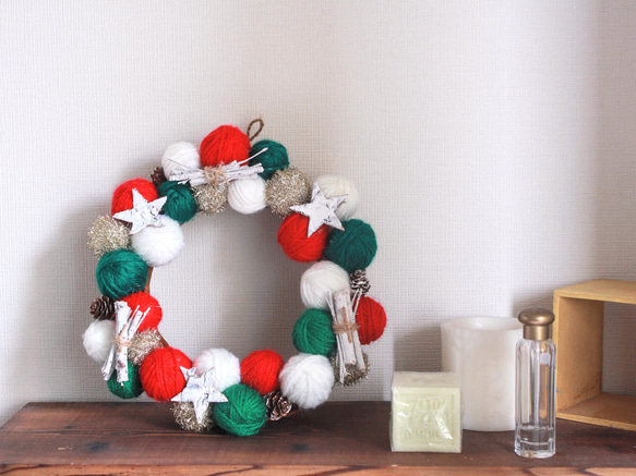 針織花環流行聖誕節- 第3張的照片