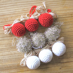 ミニなクリスマスニットオーナメント 2枚目の画像