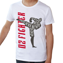02☆FIGHETER （オツ☆ファイター）キックボクシング 半袖Tシャツ 1枚目の画像