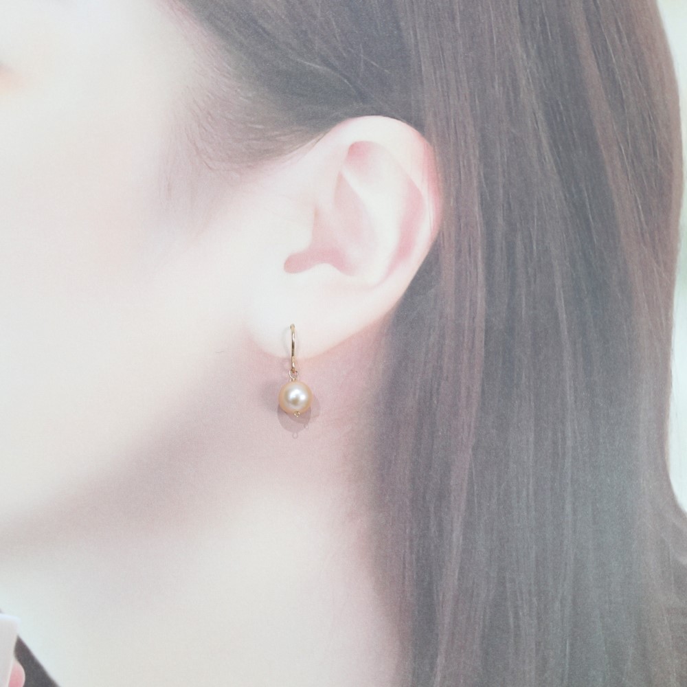 【ピアス・イヤリング】希少＊そっと心に春を咲かせる＊さくら色淡水パール＊14KGF・silver925