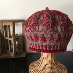 北欧トラディショナルベレー帽【ショコラルージュ】 1枚目の画像