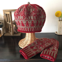 北欧トラディショナルベレー帽【ショコラルージュ】 8枚目の画像