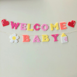 WELCOME BABY ガーランド 1枚目の画像