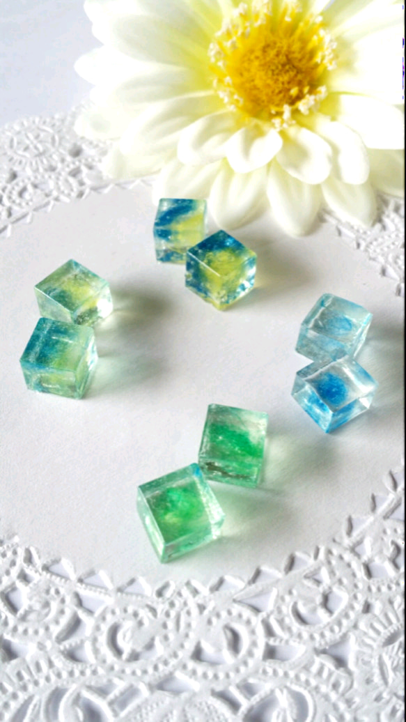Ice cube☆ピアス 1枚目の画像