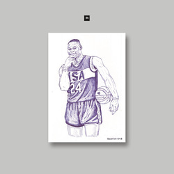 原子筆素描明信片_Russell Westbrook 第1張的照片