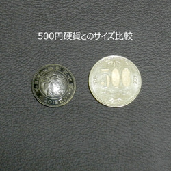 【古銭】竜20銭銀貨コンチョ（いぶし）　ネジ式　Φ約22mm　ジャンパーホック(大)対応 2枚目の画像