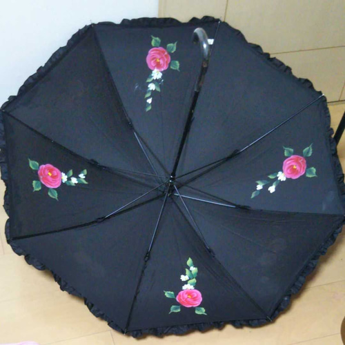 ✳トールペイント【受注製作】薔薇の日傘3 傘・日傘 sara 通販