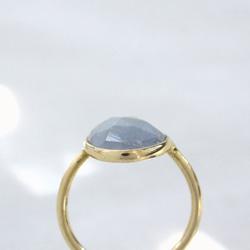 Rosecut Blue Sapphire Ring K10YG ローズカットブルーサファイヤのリング 5枚目の画像