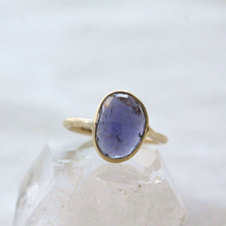 Rosecut Iolite Ring K10YG ローズカットアイオライトのリング 3枚目の画像