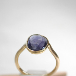 Rosecut Iolite Ring K10YG ローズカットアイオライトのリング 6枚目の画像