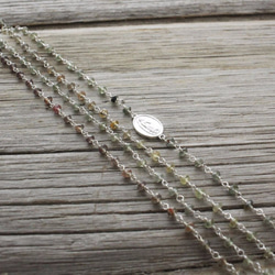 【SALE】Songea Sapphire Long Necklace　ソンゲア産サファイア ロングネックレス 2枚目の画像