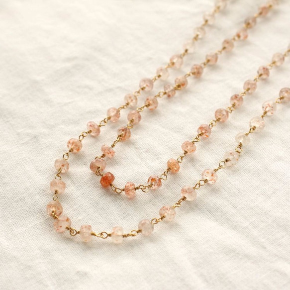 Sunstone Long Necklace 2枚目の画像