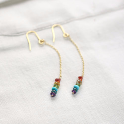 "Rainbow Gems Pierce & Earring" 1枚目の画像